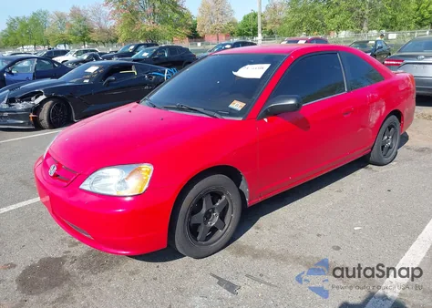 2002 Honda Civic Lx from USA, damaged, VIN 1HGEM22552L092370